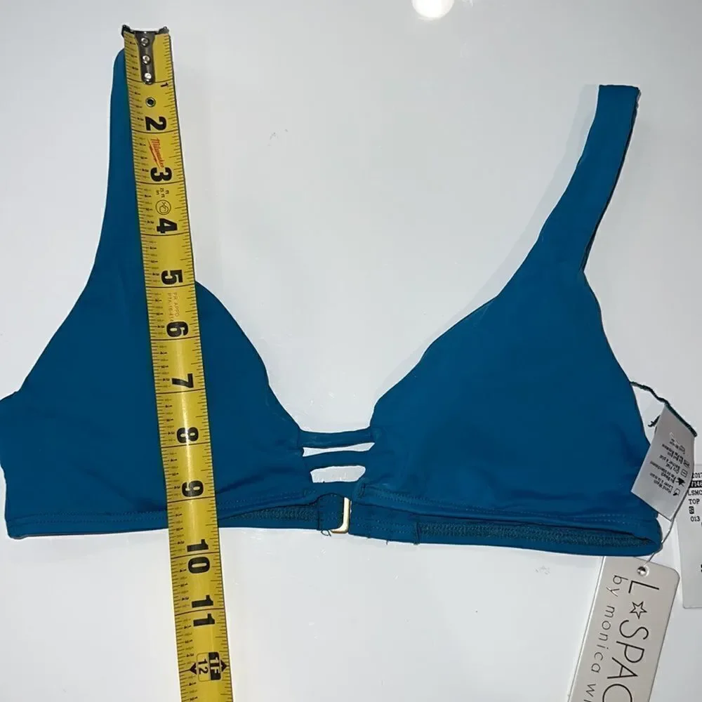 NWT L*Space Monro Top in Turquoise Blue Small